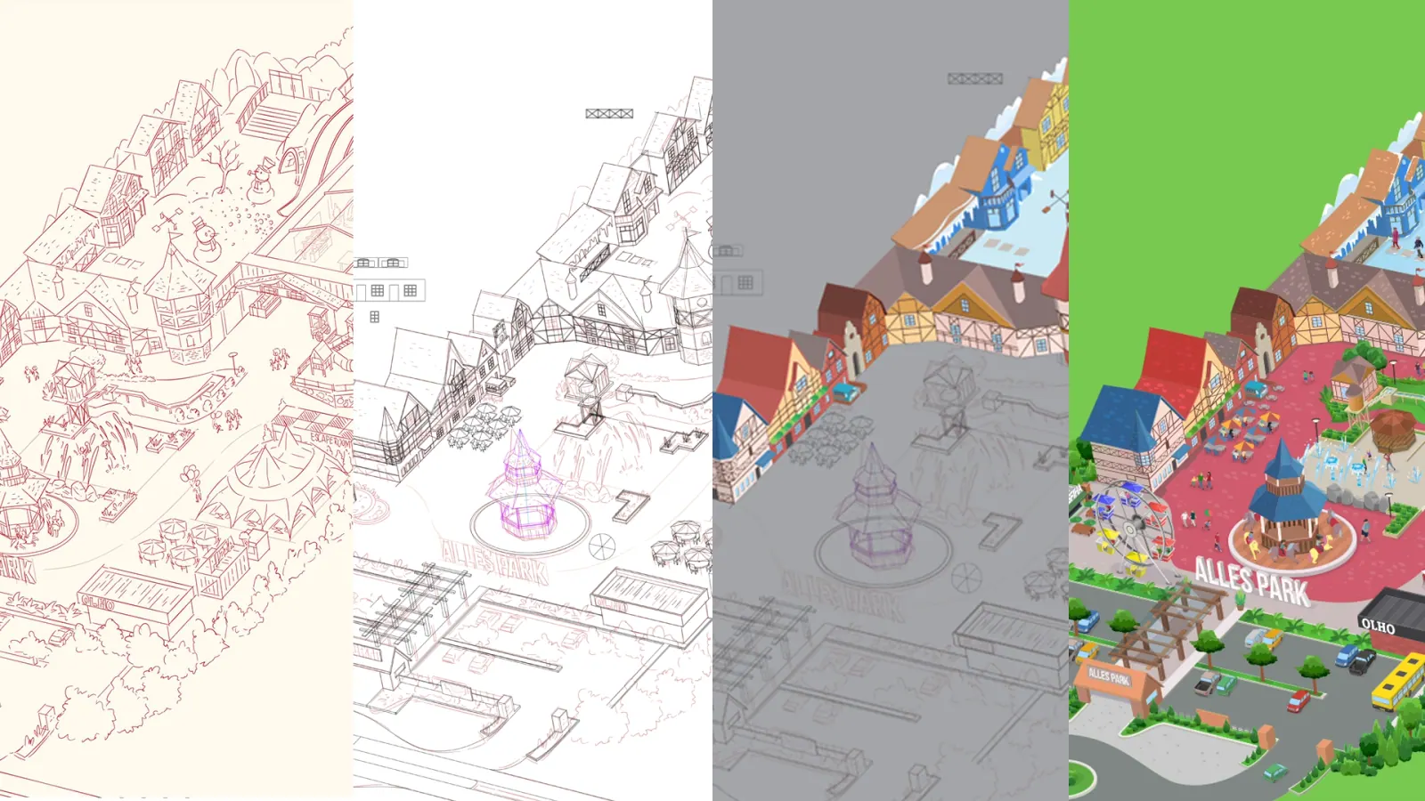 Visual de mapa temático desenvolvido pela Belli Studio